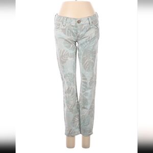 Palm Print multicolor capri pants